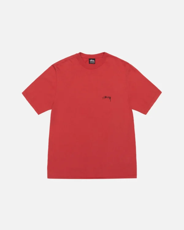 SMOOTH STOCK RED TEE PIGMENT DYED